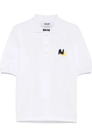 Msgm Polo con sol bordado