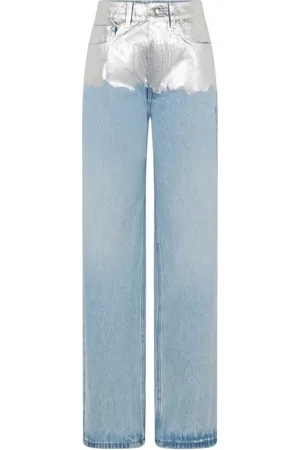 Paco rabanne Vaqueros con detalle metalizado