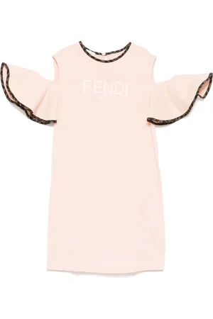Fendi Vestido con logo bordado