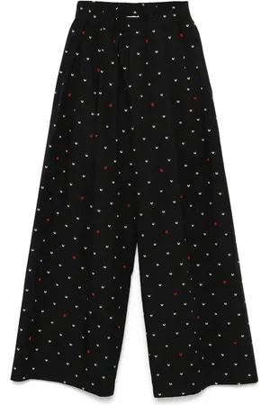 ALYSI Pantalones e popelina destampados