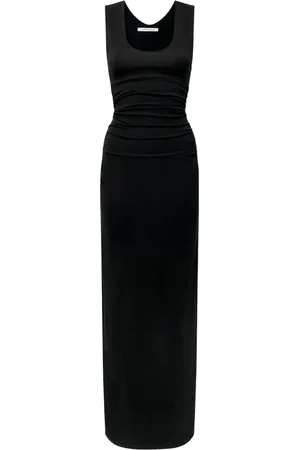Another Tomorrow Vestido fruncido sin mangas