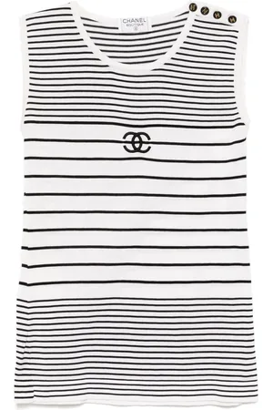 CHANEL Top a rayas 1990-2000