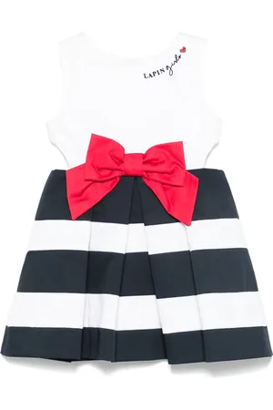 Lapin House Vestido con logo bordado