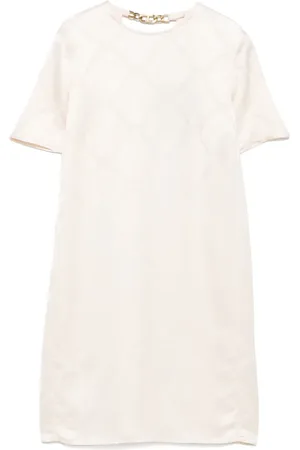 Twin-Set Vestido corto con placa del logo