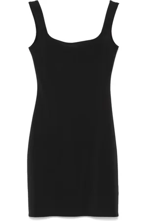 Entire Studios Vestido corto con cuello cuadrado