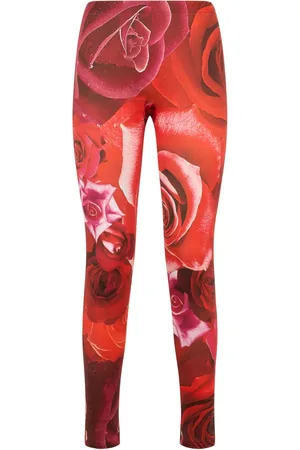 Roberto Cavalli Leggins con estampado Garden Rose
