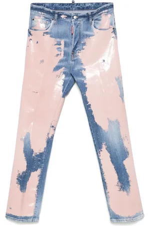 Dsquared2 Vaqueros con motivo de salpicadura de pintura