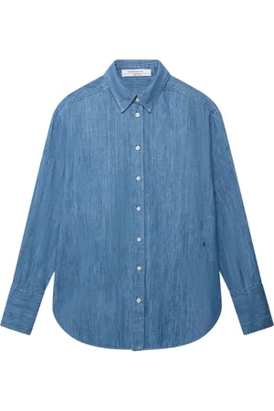 Another Tomorrow Camisa de tejido cambray