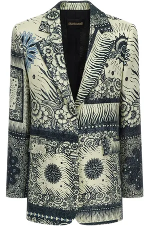 Roberto Cavalli Blazer con estampado bandana