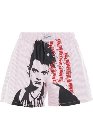 Vaquera Bermudas con estampado gráfico