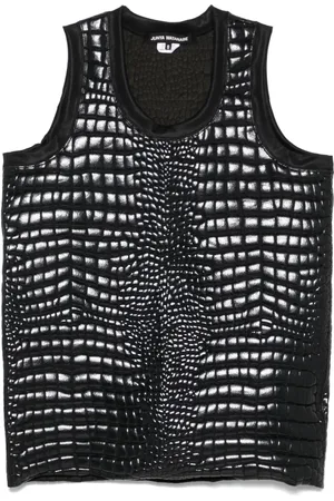 JUNYA WATANABE Top con efecto de piel de cocodrilo
