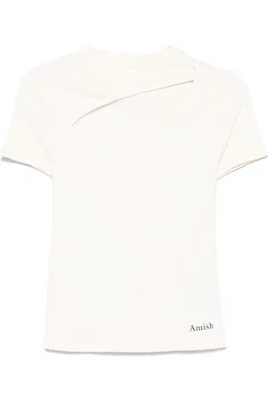 AMISH Camiseta con detalle de abertura