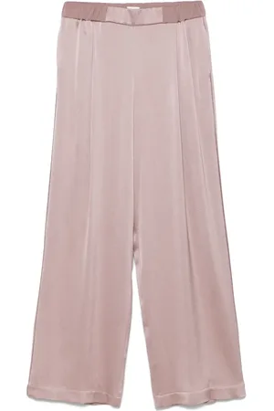 ALYSI Pantalones de satén