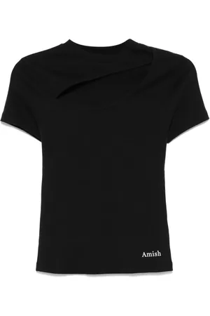 AMISH Camiseta con detalle de abertura