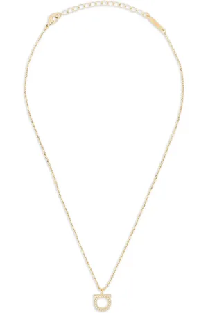 Salvatore Ferragamo Collar Gancini con cristales