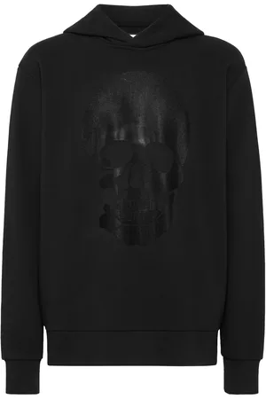 Philipp Plein Sudadera con capucha y motivo de calavera