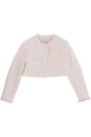 Elisabetta Franchi Chaqueta de tweed y mezcla de algodón