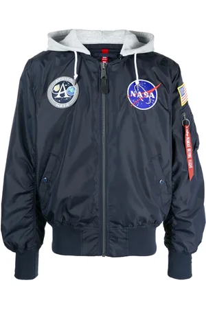 Alpha Industries Chaqueta con parche del logo y cremallera