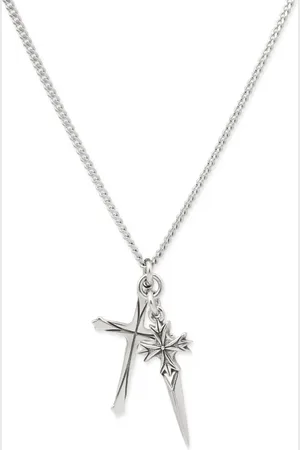 EMANUELE BICOCCHI Collar Pugnale+Cross