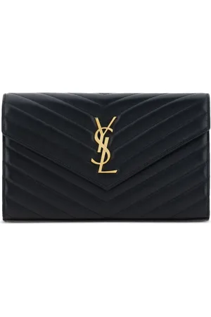 Saint Laurent Cartera Cassandre Envelope con cadena