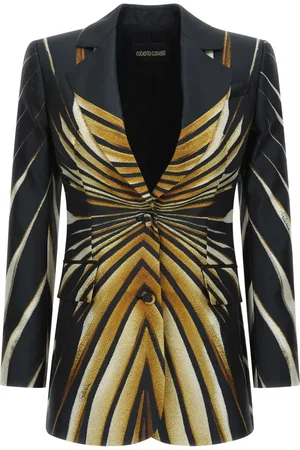 Roberto Cavalli Blazer de vestir con estampado de cebra