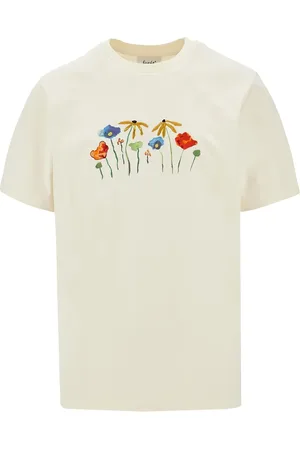 Foret Camiseta Botanica con bordado floral