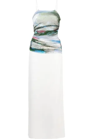 CHRISTOPHER ESBER Vestido largo Lucid con panel drapeado