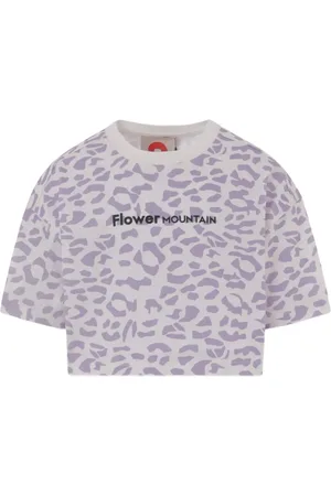 Flower Mountain Camiseta con motivo de leopardo