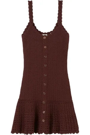 Claudie Pierlot Vestido de ganchillo corto