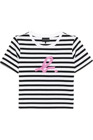 AGNÈS B. Camiseta corta a rayas