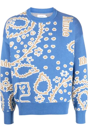 Rhude Jersey con logo en intarsia