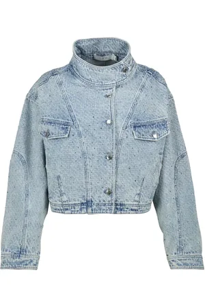 IRO Chaqueta vaquera con detalle de cristales