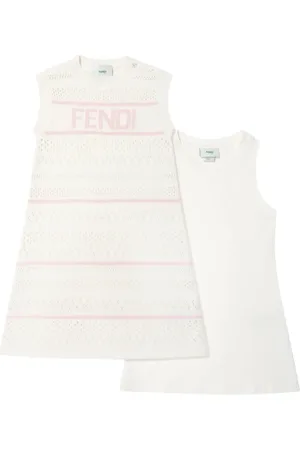 Fendi Vestido sin mangas con logo