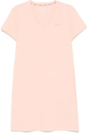 DKNY Vestido corto con aplique del logo