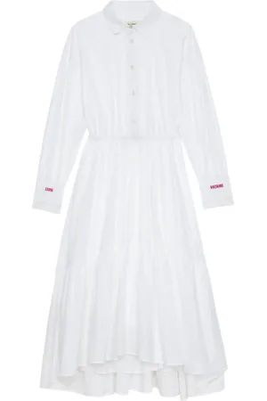 Zadig & Voltaire Vestido midi a capas escalonadas