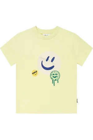 Molo Camiseta Roxo Sticker Smile