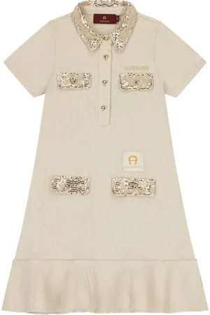 Aigner Vestido estilo polo con logo