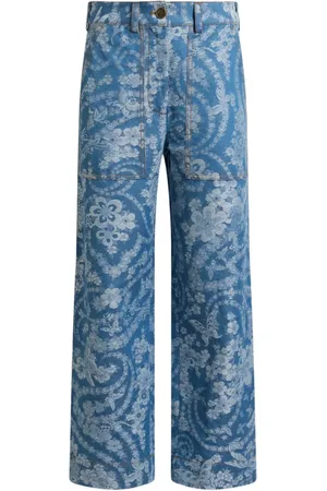 Etro Pantalones con motivo en jacquard