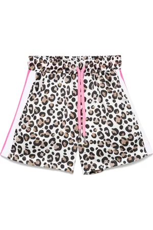 MISS GRANT Bermudas con motivo de leopardo