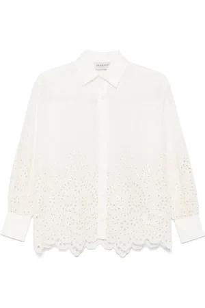 Ermanno Firenze Camisa con bordado floral