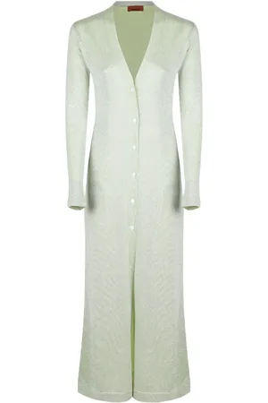 Missoni Vestido midi con cuello en V