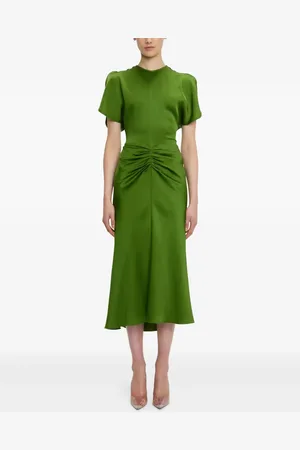 Victoria Beckham Vestido con cintura fruncida