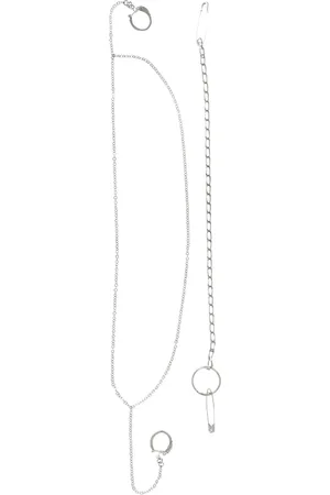 Maison Margiela Collar de cadena con imperdible