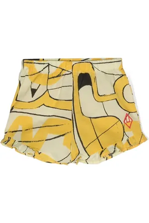 The Animals Observatory Pantalones cortos Dove con estampado abstracto