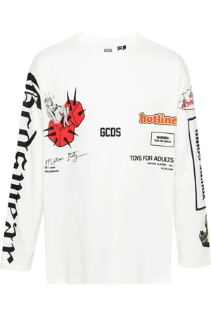 GCDS Camiseta con logo estampado