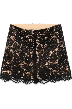 Michael Kors Falda con encaje floral