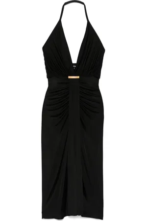 Tom Ford Vestido midi con cuello halter