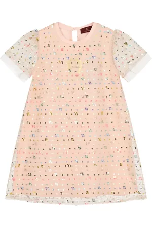Aigner Vestido de algodón con lentejuelas
