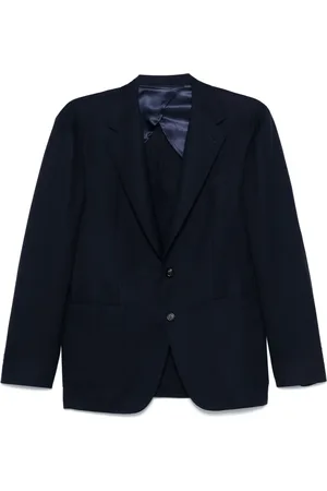 CANALI Blazer ajustado de punto fino
