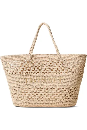 Twin-Set Bolso shopper con logo bordado